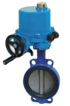 Затвор дисковый поворотный ABRA Ду50 Ру16 BUV-VF863D, межфланцевый, корпус - чугун, диск - нержавеющая сталь, с электроприводом, NBR в Тольятти