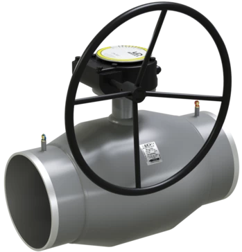 Кран шаровый LD КШЦПР Energy Regula стальной ст 20 Ду250/200 Ру2,5МПа с редуктором в Тольятти