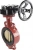 Затвор дисковый поворотный ABRA Ду450 Ру16 BUV-VF843D, межфланцевый, корпус - чугун, диск - бронза, редуктор, NBR в Тольятти