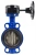 Затвор дисковый поворотный ABRA Ду450 Ру16 BUV-VF826D, межфланцевый, корпус - чугун, диск - чугун, редуктор, EPDM в Тольятти